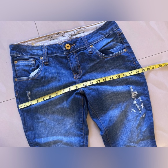 vintage Zana Di  jeans blue cuffed women zipper button size 11 - Picture 9 of 16